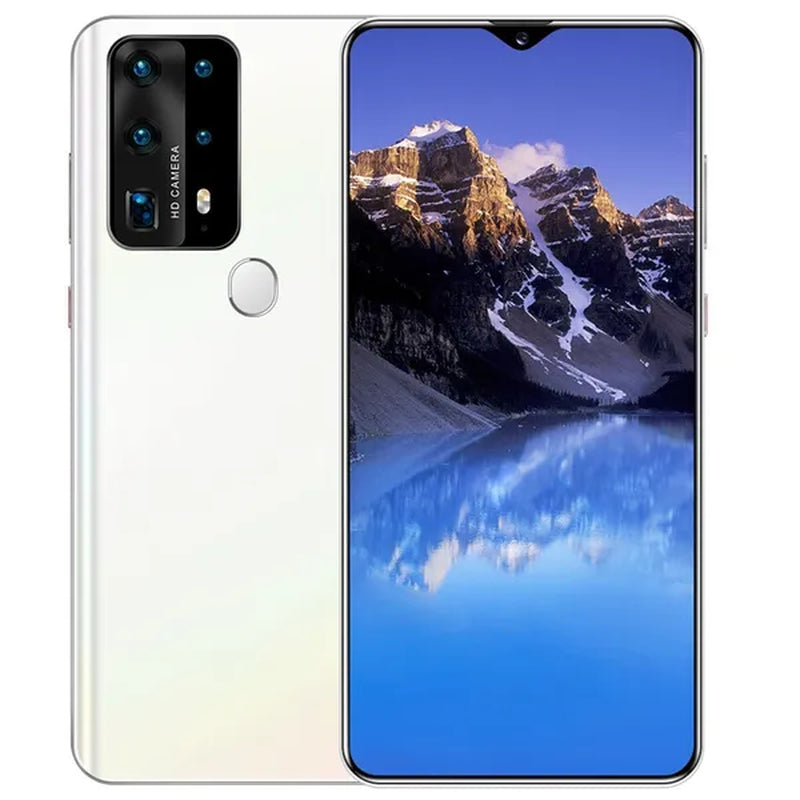 P40Plus Smart Phones, with 12GB+512GB Ultra-Thin Smartphone with Face/Fingerprint Lock Dual SIM Cards Phone MASK